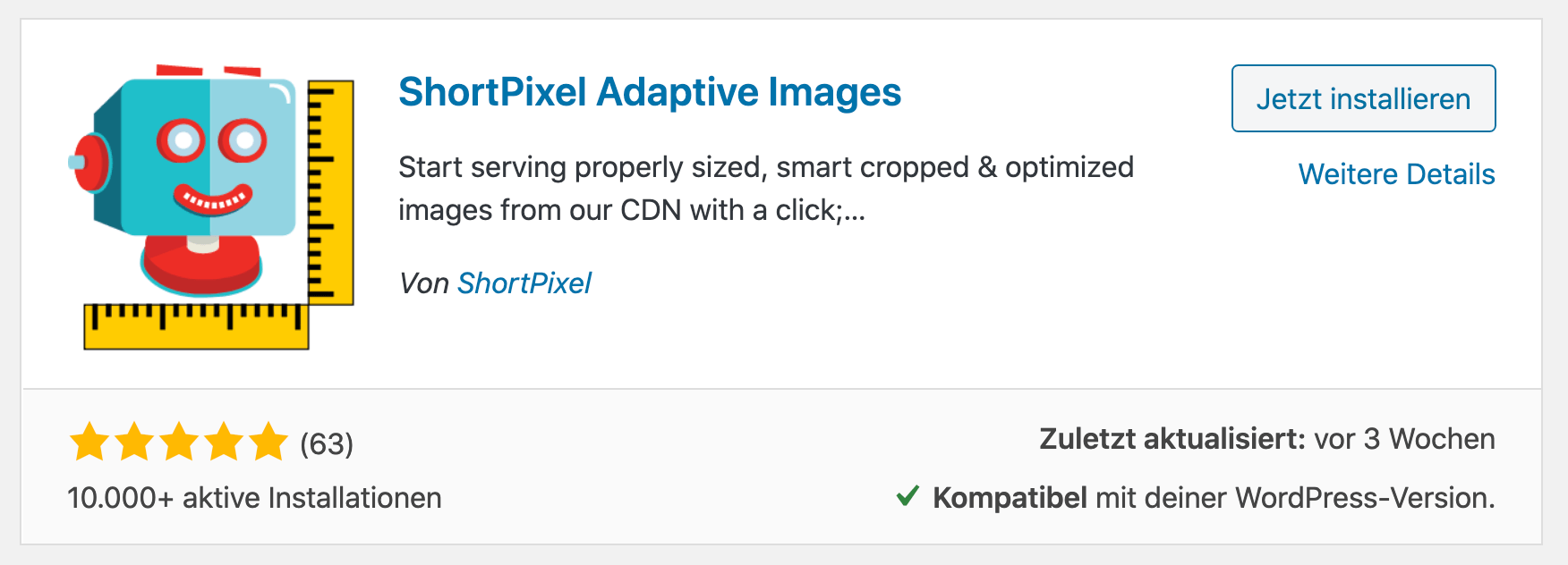 Shortpixel Adaptive Images - Optimale Skalierung und Komprimierung sowie schnelle Übertragung deiner Bilder über ein globales CDN