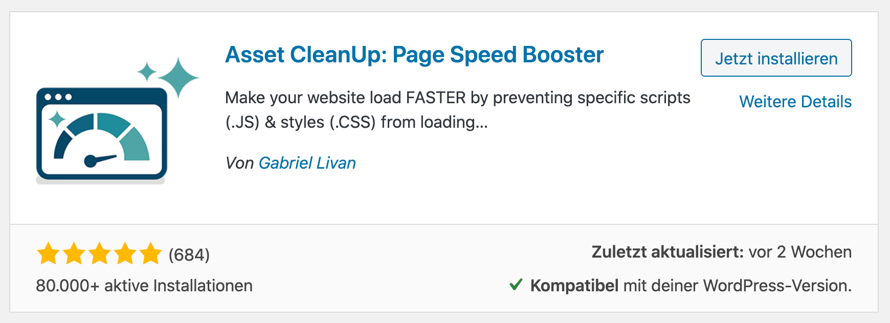 Asset CleanUp Page Speed Booster WordPress Performance Plugin
