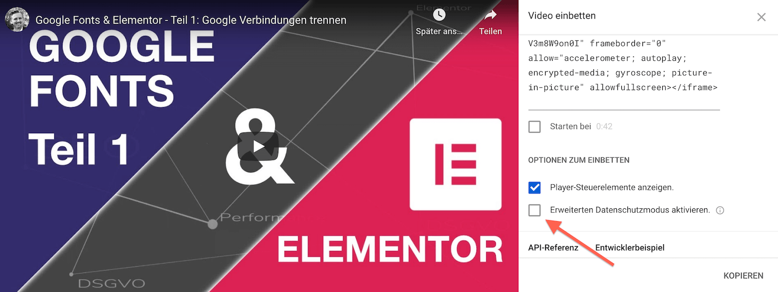 Erweiterter Datenschutz bei YouTube Videos - fraglich ob aus DSGVO Sicht ausreichend