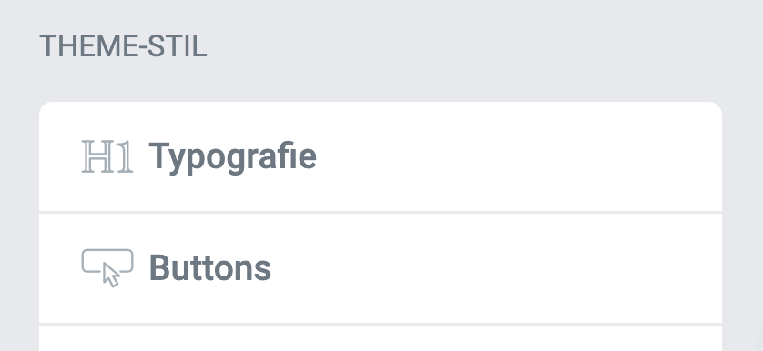 Elementor Theme Stil Einstellungen